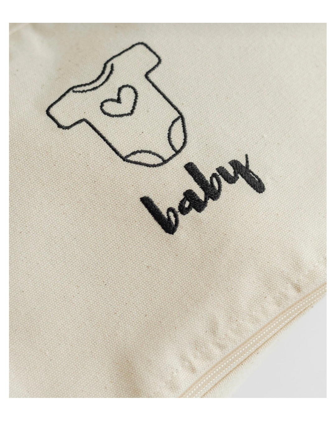 4-Piece Embroidered Cotton Hospital Bag Organizer – For Mom & Baby
