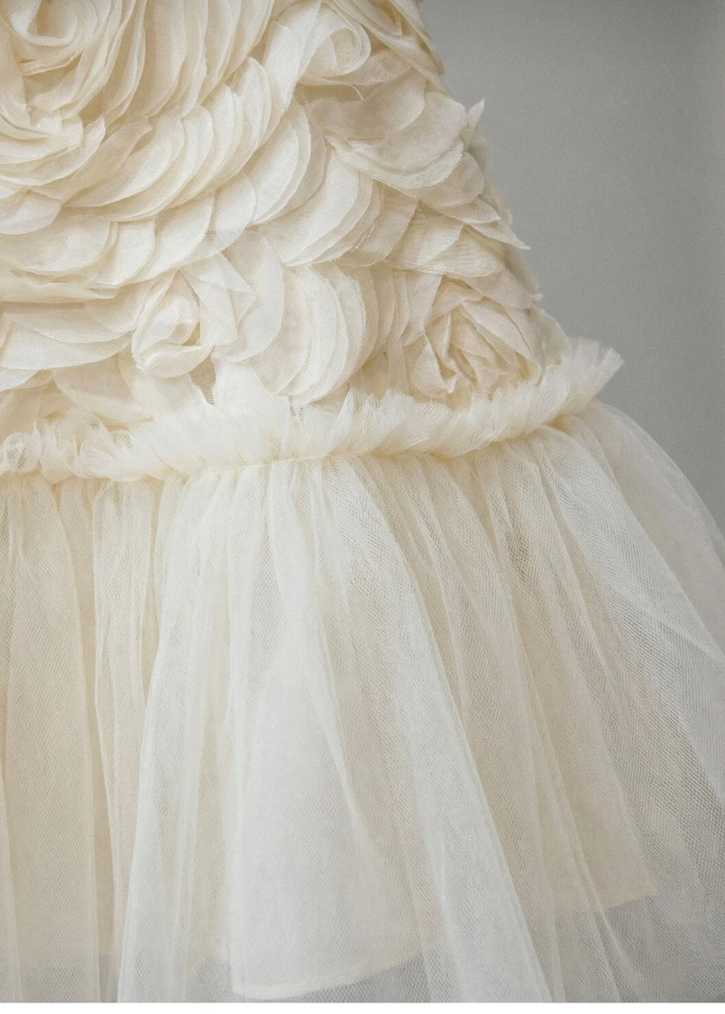Baby Girl Birthday Party Wedding Dress Short Sleeve Sleeveless Rose Bow Tulle Tutu Lined