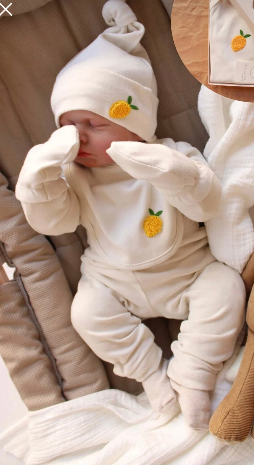Soft Lemon Baby Set 🍋
