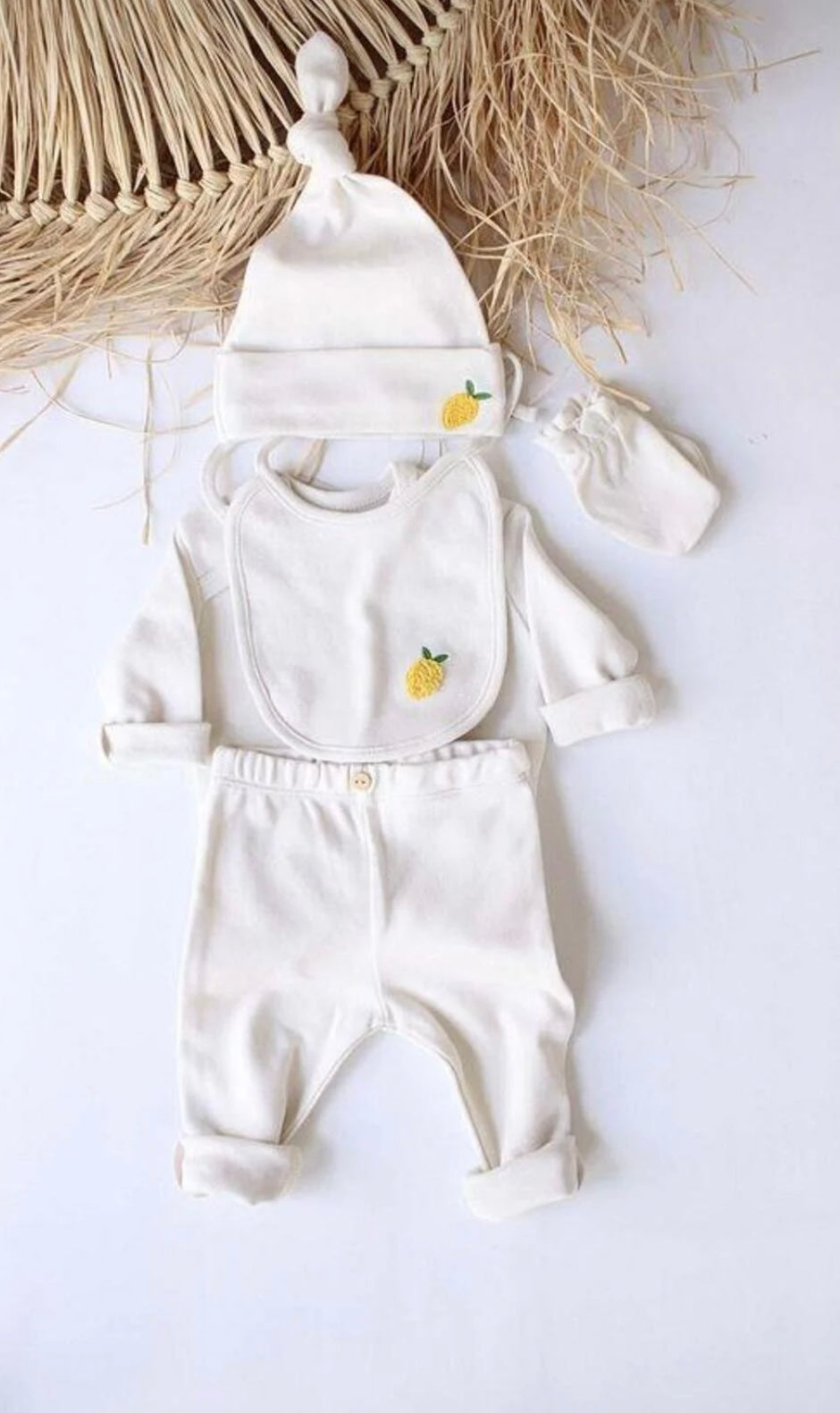 Soft Lemon Baby Set 🍋