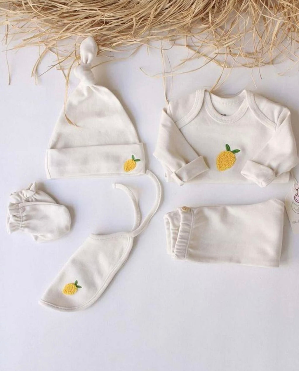 Soft Lemon Baby Set 🍋