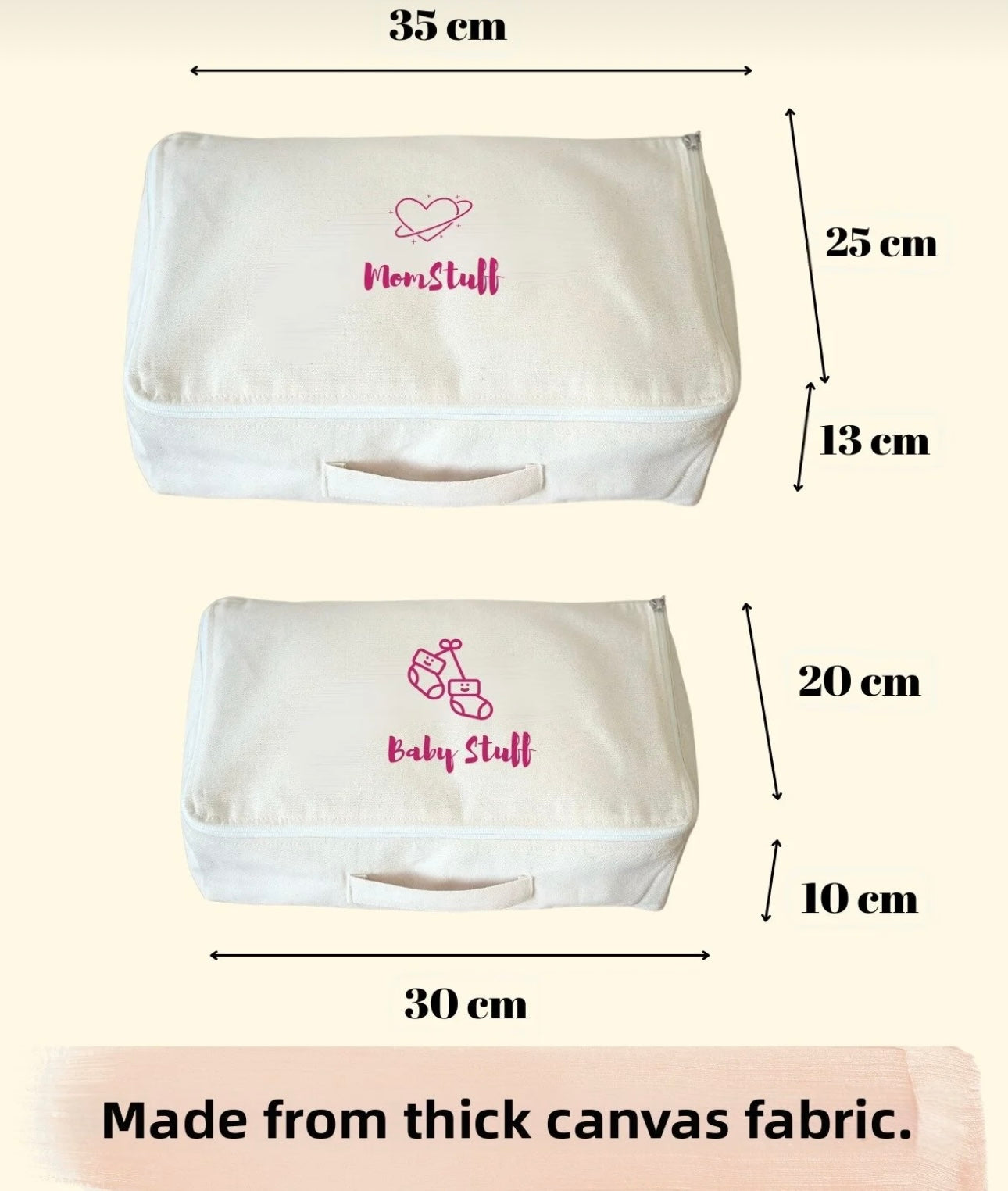 4-Piece Mother Baby Birth Hospital Organizing Suitcase Bag Hospital Discharge
Bag Set Stuff Pink